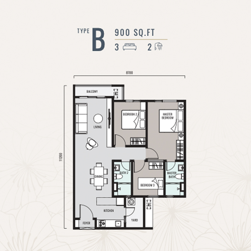 Type B Floor Plan
